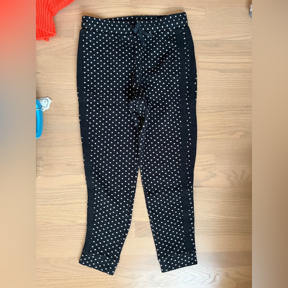 Elizabeth and James Black Polka Dot sweatpants - xs